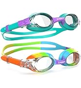 ZABERT K20 Swimming Goggles for Kids Girls Boys Age 3-14 Years Old, Anti-fog 100% UV Protection w...