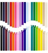 40Pcs Nylon Invisible Zippers 20inch Bulk Hidden Zipper Mixed Colors Sewing Zipper for Clothes Ba...
