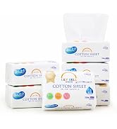 Lily Bell Cotton Tissues Facial Towels Disposable (660 Count) Facial Tissues 100% Natural Soft Dr...