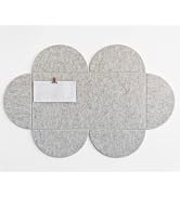 DECORITA Modern Clover Felt Pinboard - 24x36 inch Decorative Wall Art & Bulletin Board, Sustainab...
