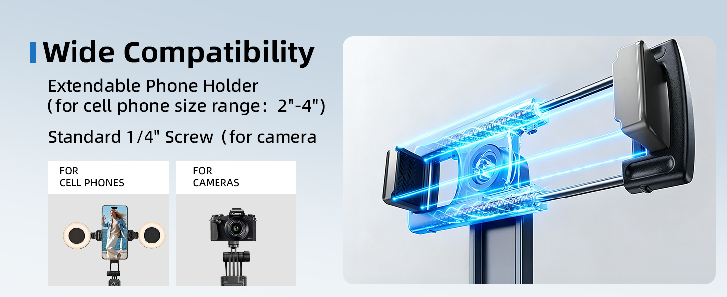 Auto face tracking tripod 360 rotation with stand