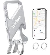 Keychain, Works with Apple Find My, Carabiner Car Key Chains, Bottle Opener | Carabiner Car Key C...