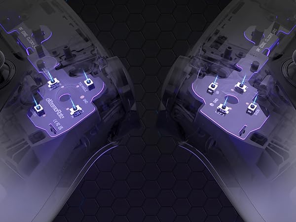 eXtremeRate Face Buttons Clicky Kit for PS5 Edge Controller Dpad Action ABXY Buttons Mouse Click Kit