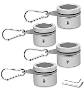Flag Pole Rings, Aluminum Alloy Flagpole Rings 360° Rotating Anti Wrap Flag Mounting Ring, Spinni...