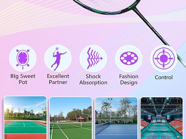 4 packs Badminton racket