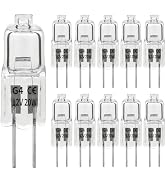 GIVEDOUA G4 Halogen Bulb, 12V 20W Bi-Pin Base T4 Type Dimmable 2700K Warm White Replacement for U...