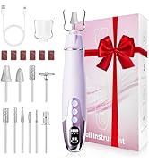Floranurture Professional Manicure Pedicure Kit Electric Nail Grinder,10 Speeds Cordless Nail Dri...