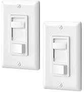DEWENWILS Dimmer Switch for LED Lights, 600W Incandescent/Halogen and 150W CFL/LED, Single-Pole o...