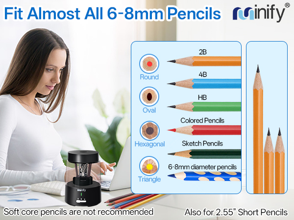 Fit Almost All 6-8mm Pencils