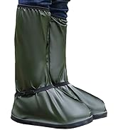 HEKEDES Waterproof Shoe Covers, Reusable & Foldable Rain Boot Shoe Cover with Zipper, Non-Slip, R...