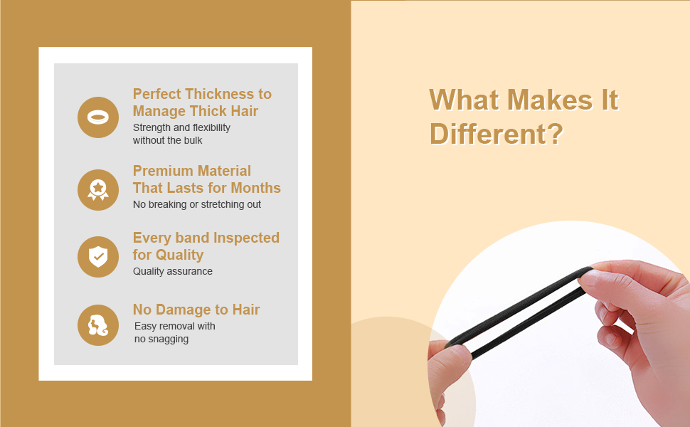 High elasticity hair tie