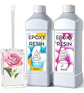 INCLY 64OZ Crystal Clear Epoxy Resin Kit, High Gloss & Bubbles Free Art Resin Epoxy Resin for Cas...
