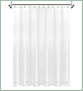 Shower Curtain Liner with 6 Magnets Frosted PEVA 8G Thick, Waterproof 72 x 72 inch, Frost