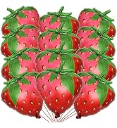 12 Pack Gaint Strawberry Balloons 23 Inch Cute Strawberry Balloons for Cute Berry First Birthday ...