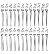 Hunnycook 24 Pieces Dessert Fork Set, 6.8 Inches Small Forks, Stainless Steel Tasting Appetizer F...