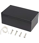 Zulkit Waterproof Plastic Project Box ABS IP65 Electrical Junction Box Enclosure Black 7.87 x 4.7...