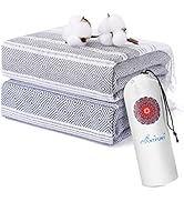 Antfuny 2 Packs Turkish Beach Towels Quick Dry Sand Free Oversized Bath Pool Swim Towel Large Ext...