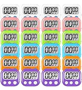 ZILLEEN Digital Kitchen Classroom Timers for Kids Cooking 24pcs MulticolorA | Strong Magnetic, La...
