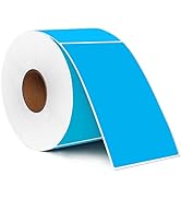 PARLAIM 3 X 5 Inch Rectangle Permanent Adhesive Color Coding Stickers,Square Sky Blue Inventory S...