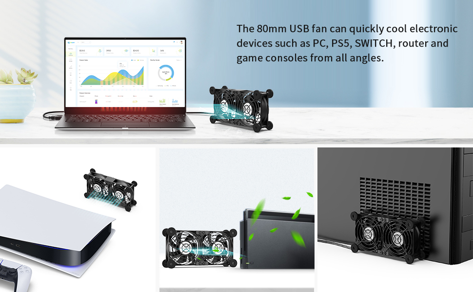 usb cooling fan pc usb fan 80mm usb fan