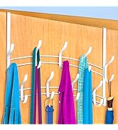LYNK Professional Home Over The Door Hooks - 18 Hook Over The Door Hanger - Over Door Coat Rack...