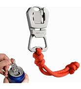 KEEPO LINK Titanium Can Opener & Bottle Opener Combo, Manual Pull Tab Can Opener Keychain for Sod...