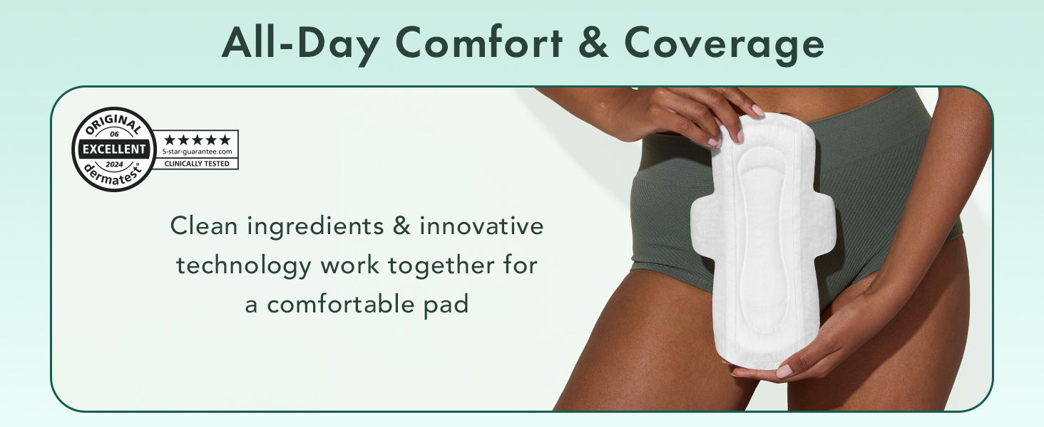 heavy absorbency unscented thin pad with wings flow always panty liner maternity
