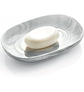 OTHIX Ceramic Soap Dish with Unique Marble Texture as, Decorative Bar Soap Holder for Bathroom an...
