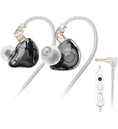 KZ Axas in Ear Monitor, Noise Isolating Gaming IEMs with Mic, Low-Distortion Audio, FPS Co-Tuned,...