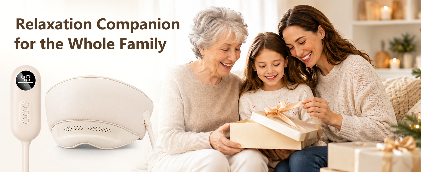 Family relaxation companion head massager for adults, seniors and shared home comfort