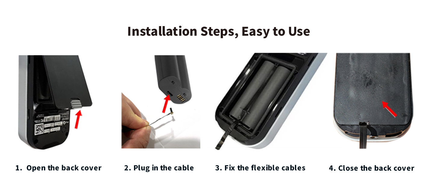 Power Cable and Adapter for myQ Smart Garage Door Video Keypad