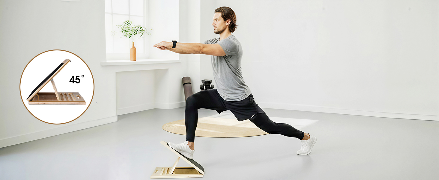 slant board for calf stretching