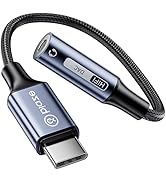 USB C to 3.5mm Female Headphone Jack Adapter, USB C to Aux Audio Dongle Cable Cord Compatible wit...