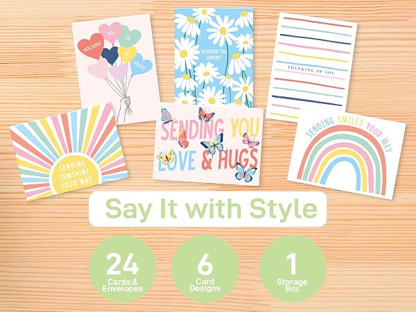thinking of you greeting cards just for fun greeting cards greeting card pack just because cards