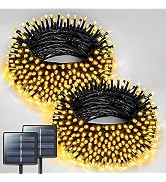 JMEXSUSS 2 Pack Solar String Lights Outdoor Waterproof - Total 400 LED 151FT Solar Lights Outdoor...