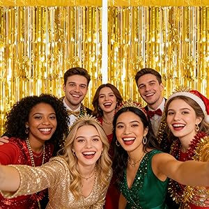 Gold Foil Fringe Curtain