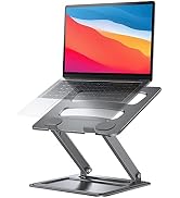 LORYERGO Adjustable Laptop Stand, Portable for 17.3inch Laptops, Holds Up to 17.6lbs, Ergonomic P...