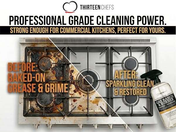 Professional Grade Cleaning Power Gas Range and Oven Degreaser