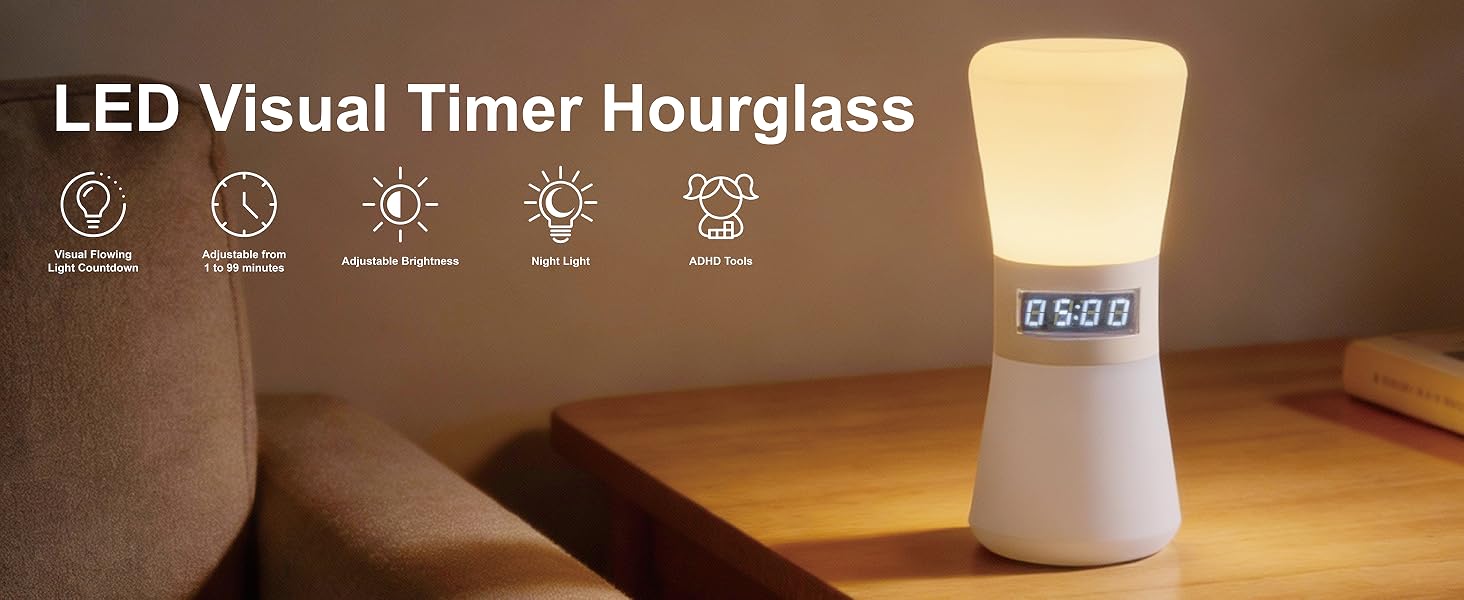 LED Visual Timer Hourglass