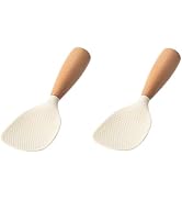 2Pcs Standing Silicone Rice Spoon Paddle, Rice and Potato Servers,Household Rice Shovel Heat Resi...