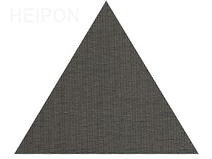 You can cut the baking mat into triangles.
