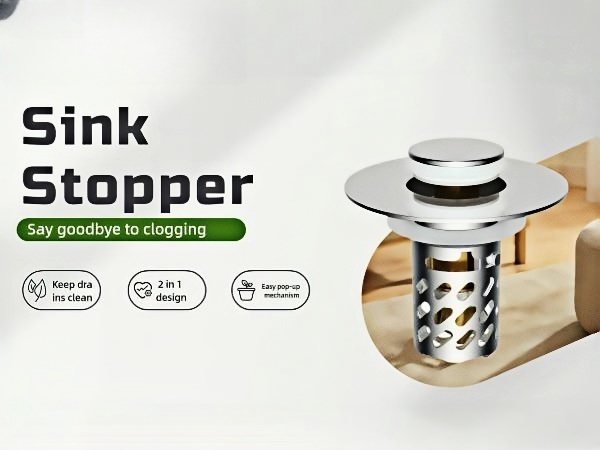 Universal Pop-Up Bathroom Sink Stopper