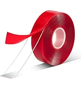 VERSAF Double Sided Tape Heavy Duty - 3/4" 10' Acrylic Clear Strong Adhesive Removable Double Sid...