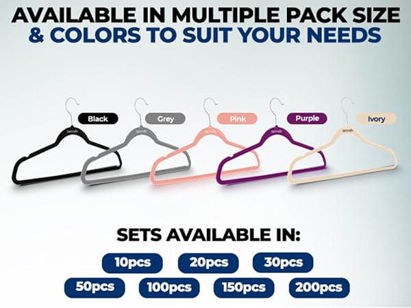 10 Pack Velvet Hangers - Non-Slip with 360° Swivel Hook Ultra-Thin, Lightweight Velvet Hangers