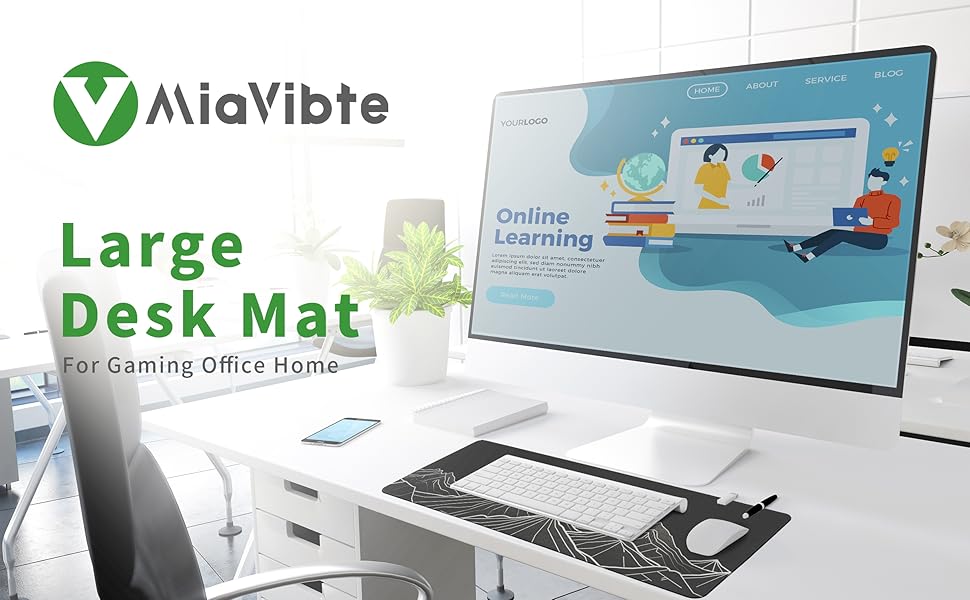 Minimalist Black mouse pad