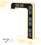 9" Solar Powered House Numbers for Outside, XTAUTO 300LM Large Modern Backlit Address Signs Auto ...
