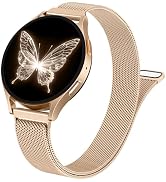 SNBLK Slim Metal Magnetic Bands Compatible with Samsung Galaxy Watch 7 Band 6 5 4 FE 40mm 44mm/6 ...