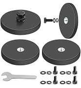DIYMAG 4Pcs Rubber Coated Anti-Scratch Mounting Magnets, Adhesive Power 30LBS Strong Neodymium Ma...