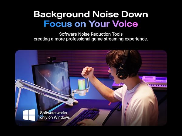 noise canceling gaming microphone