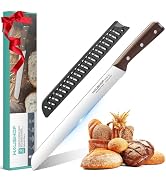 HAUSHOF Bread Knife with Sheath, 10-Inch Bread Knife for Homemade Bread | Premium Stainless Steel...